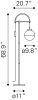 Waterloo Floor Lamp White & Bronze