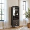 Magara Bar Cabinet Black