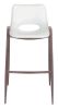 Desi Barstool White & Walnut
