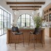 Desi Counter Stool Black & Walnut