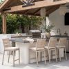 Reefline Armless Counter Stool Gray