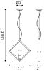 Rotorura Ceiling Lamp Rust
