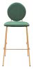 Odessa Barstool Green & Gold