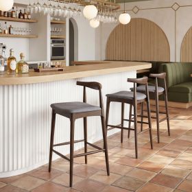 Tuzka Barstool Gray & Espresso