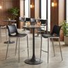 Ace Barstool Black & Silver