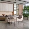 Desi Counter Stool Brown & Walnut