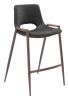 Desi Counter Stool Black & Walnut