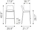 Ace Barstool Brown & Walnut