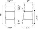 Linz Counter Stool Gray