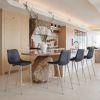 Magnus Counter Stool Black & Silver