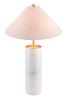 Ciara Table Lamp Beige & White