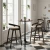 Troy Barstool Dove Gray & Espresso