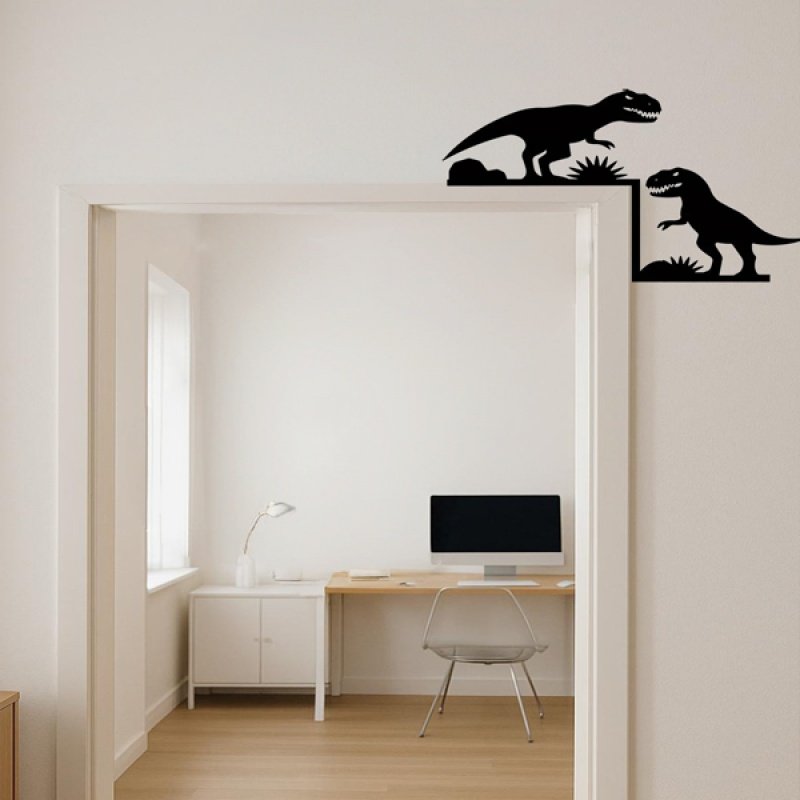 CIFbuy Vintage Industrial Dinosaur Arch Wall Decor Kids Room Dinosaur Sculpture (Option: Defaulttitle)