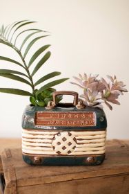 CERAMIC RADIO PLANTER (Option: 1MultiCeramic)