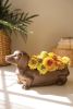 CEMENT DACHSHUND