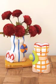CERAMIC SWIMSUIT VASES (Option: 1MultiCeramic)
