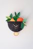 HAND PAINTED WALL CLOCK   FRUIT