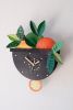 HAND PAINTED WALL CLOCK   FRUIT