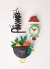 HAND PAINTED WALL CLOCK   FRUIT