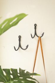 CAST IRON FISHING HOOK HANGER (Option: 1BrownCast Iron)