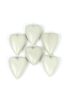 SET OF SIX HAND CARVED STONE HEARTS