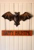 HAPPY HAUNTING BAT DOOR HANGER