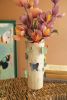 CERAMIC VASE WITH COLORFUL BUTTERFLIES