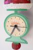 HAND PAINTED WALL CLOCK   TOMATOES ON A SCALE