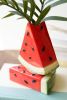 CERAMIC WATERMELON BUD VASE