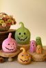 SET OF THREE COLORFUL CLAY GHOSTS