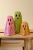 SET OF THREE COLORFUL CLAY GHOSTS