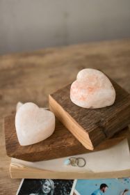 HIMALAYAN SALT HEART (Option: 1PinkSalt)