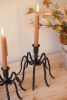 SET OF TWO SPIDER TAPER CANDLE HOLDERS
