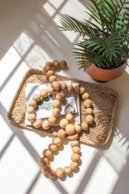 DRIED GOURD BALL GARLAND (Option: BrownWood)