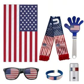 6pcs Set The 2026 American Celebration,USA World Cup Fan Kit,Complete Soccer Cheer Accessories Set (Option: 6pcs)