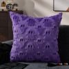 Halloween Pillow Covers 16x16 inch Set of 2 White Ghost Throw Pillow Cases Soft Plush Faux Fur Wool Couch Cushion Case for Chair Sofa Bedroom Living R