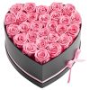 Forever Flowers, 27 Preserved Roses in a Heart Shape Box, Eternal Flowers Immortal Bouquet Birthday Present for Women Her Wife Mothers, Anniversary