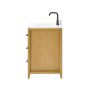 36 inch solid wood pre-assembly bathroom vanity with power station box
