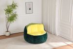 Oversized Bean Bag Chairs,Multicolor Faux Fur Couch Filled with Shredded Sponge,Large Lounger Sofa For Living Room,No Assembly Required
