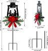 Christmas Garden Jesus Scene Decor, Solar Lighted Outdoor Nativity Set with 9 LED Lights