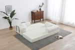Foldable Sofa Bed, 77.9'' Folding Floor Couch, Compressed Convertable Sleeper Sofa, Memory Foam Couch with Pillow Back Support Armrest