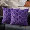 Halloween Pillow Covers 16x16 inch Set of 2 White Ghost Throw Pillow Cases Soft Plush Faux Fur Wool Couch Cushion Case for Chair Sofa Bedroom Living R
