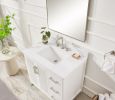 36 inch solid wood pre-assembly bathroom vanity with power station box