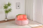 Oversized Bean Bag Chairs,Multicolor Faux Fur Couch Filled with Shredded Sponge,Large Lounger Sofa For Living Room,No Assembly Required